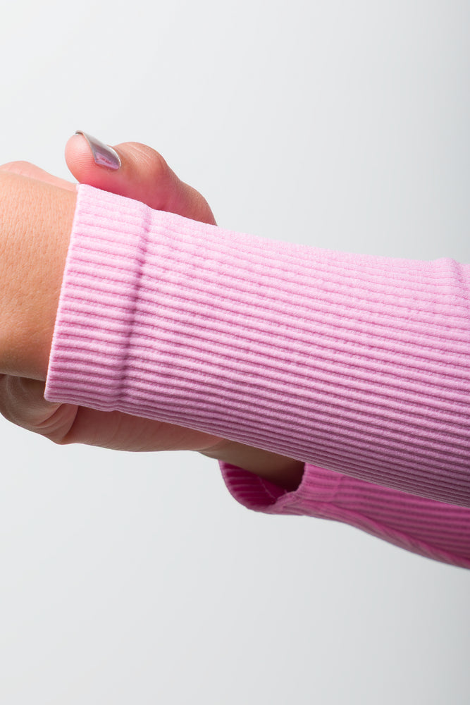 Seamless Long Sleeve Top Lilac (3)
