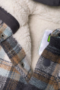 Hooded Check Shacket Grey And Blue (1)