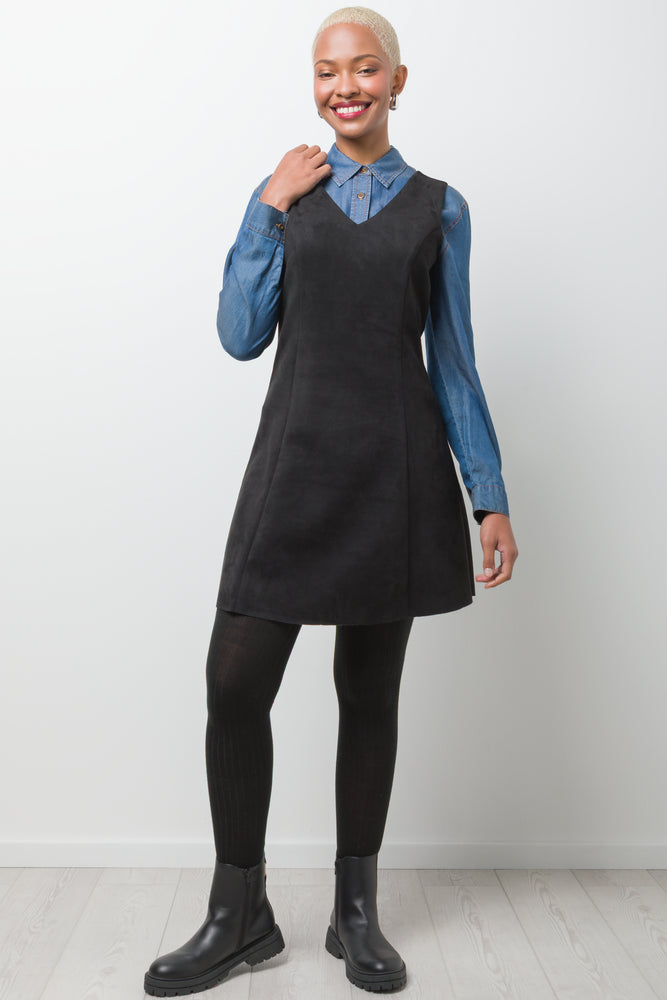 Suede Shift Dress