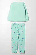 Fleece Bunny Pyjamas Green (3)