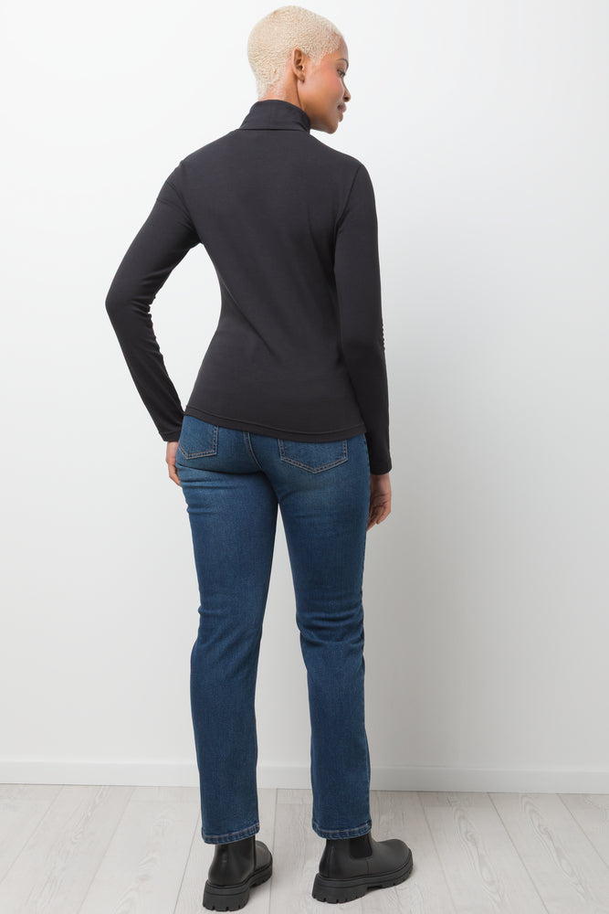 Long Sleeve Poloneck Black (2)