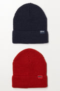 2 Pack Beanie Red And Navy