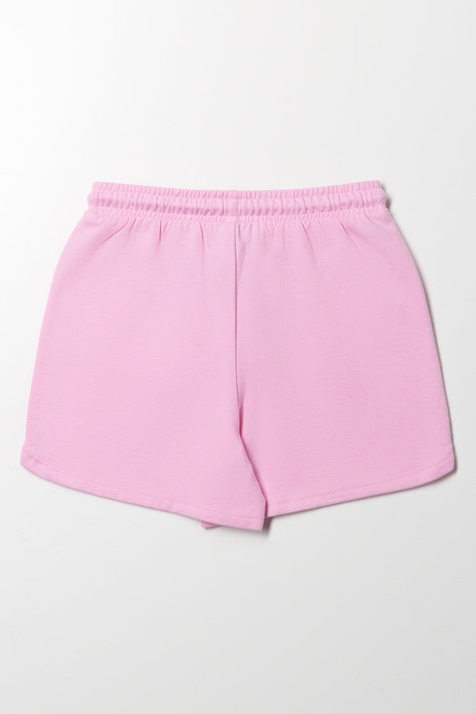 Fleece Shorts Pink (2)