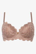 2 Pack Lace Balconette Bra Natural And Black (2)