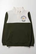 Baseball Quarter Zip Tracktop Green