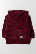 Dinosaur Hoodie Burgundy
