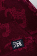 Dinosaur Hoodie Burgundy (1)