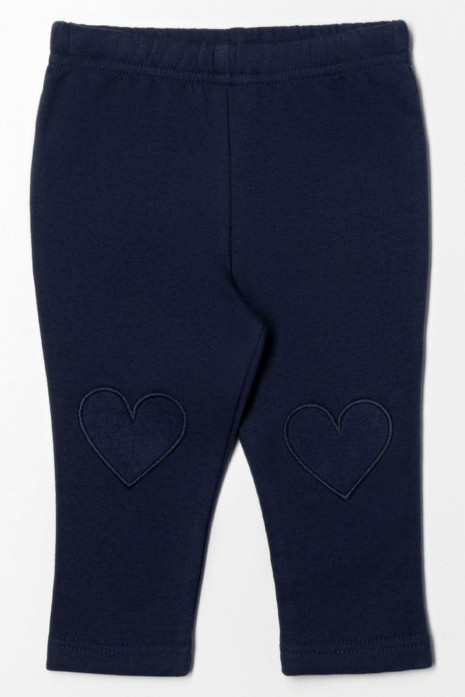 Heart Leggings Navy
