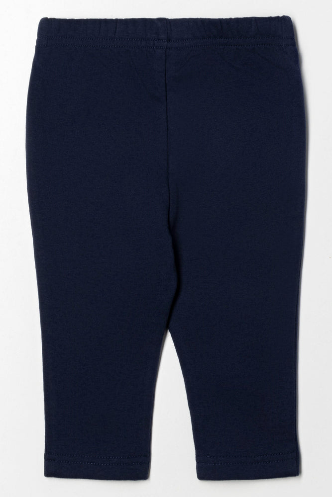 Heart Leggings Navy (2)