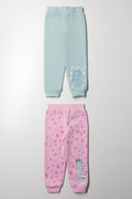 Gabby's Dollhouse 2 Pack Trackpants Light Green And Pink