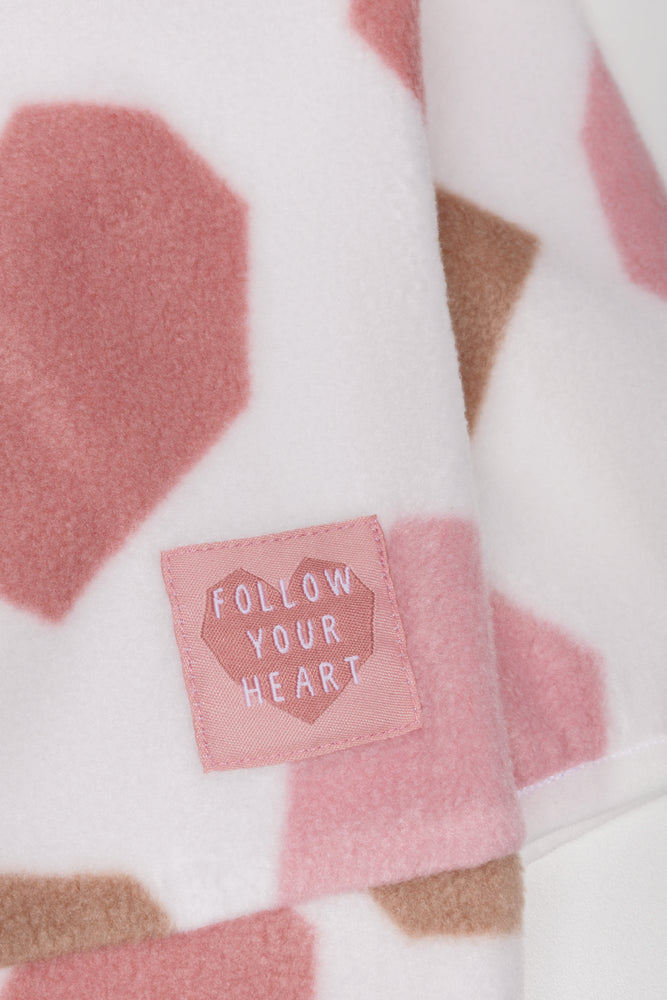 Heart Polar Fleece Tracktop Pink (1)