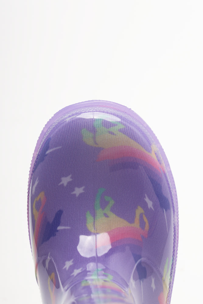 Unicorn Rainboots Purple (4)