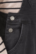 Denim Dungaree Dress Black (3)