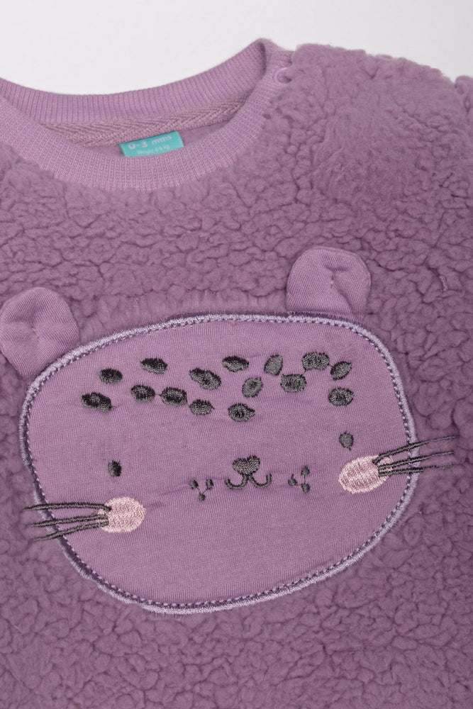 Cheetah Shaggy Set Purple