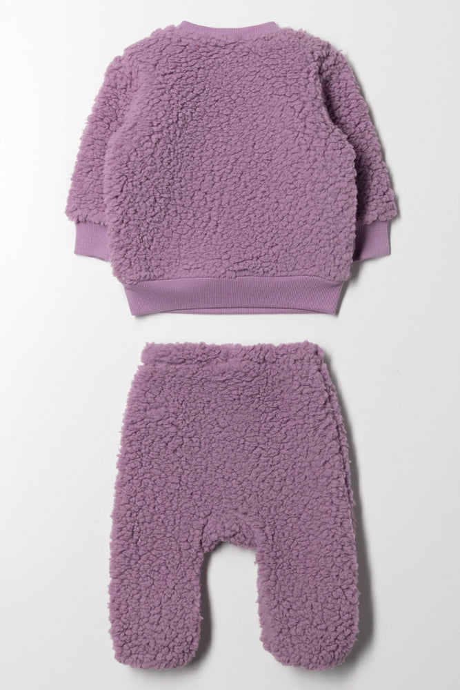 Cheetah Shaggy Set Purple (3)