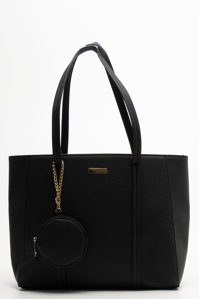 Tote Bag With Coin Purse Black