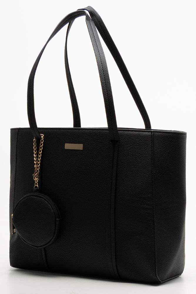Tote Bag With Coin Purse Black