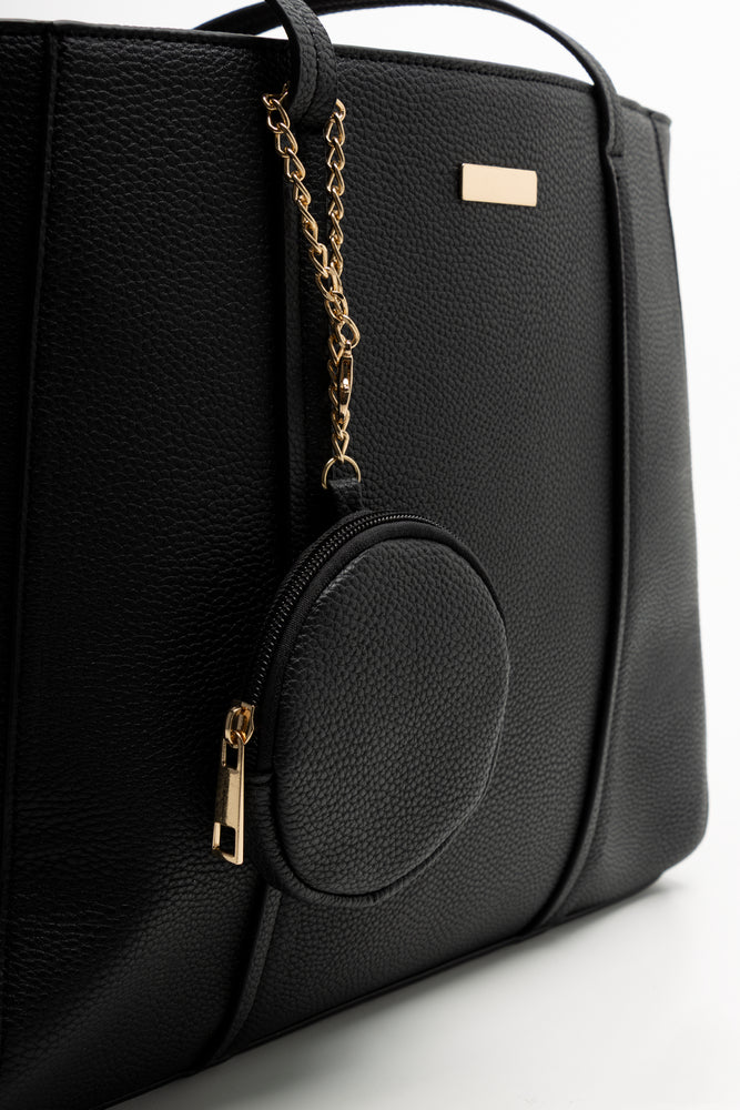 Tote Bag With Coin Purse Black (3)