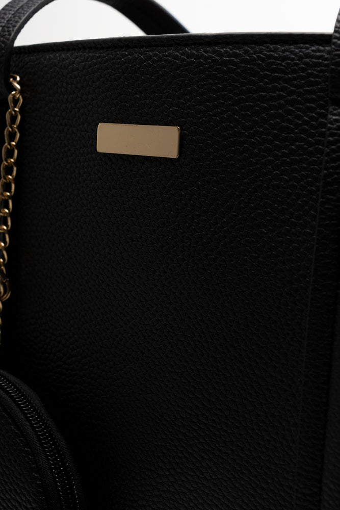 Tote Bag With Coin Purse Black (4)