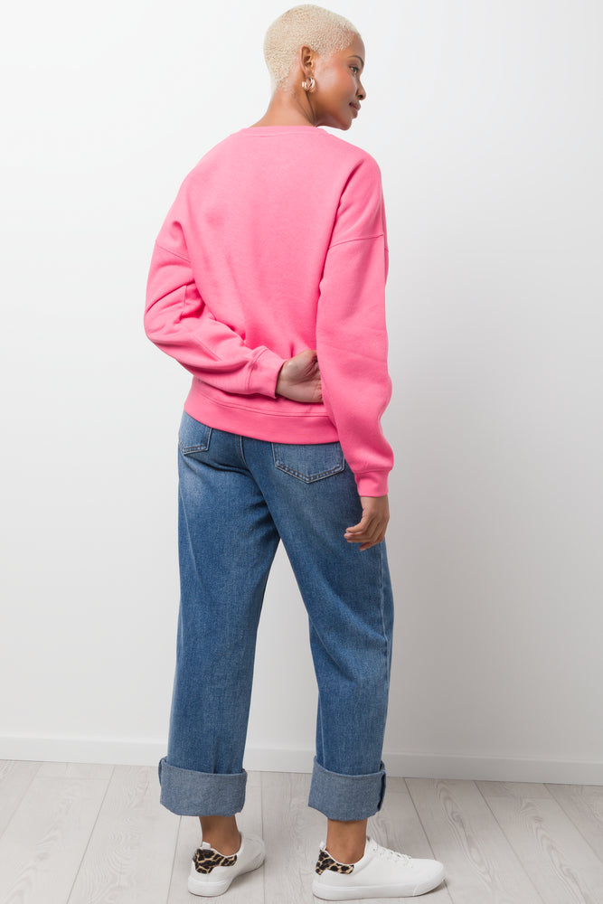 Amour C'est La Vie Crew Neck Tracktop Pink (2)