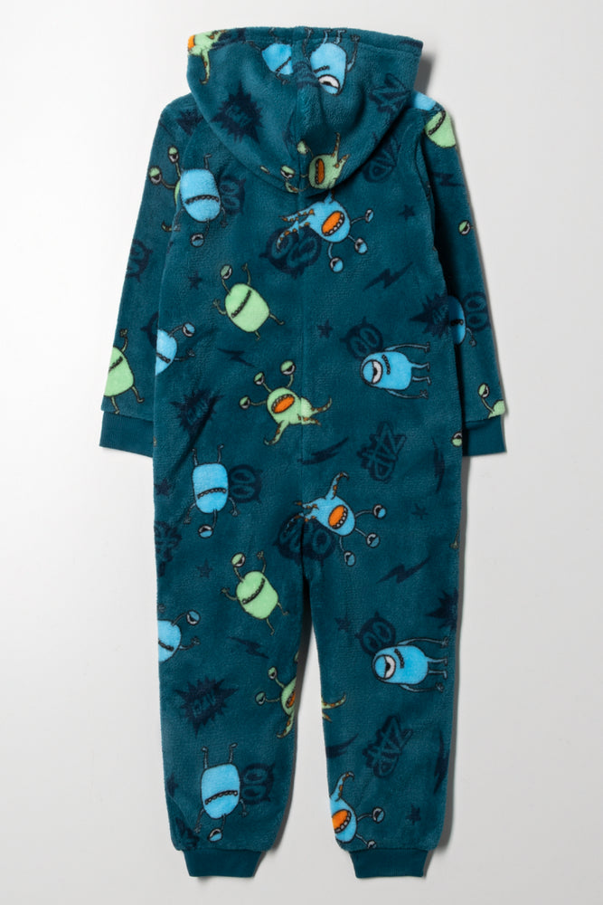 Monster Onesie Blue (2)