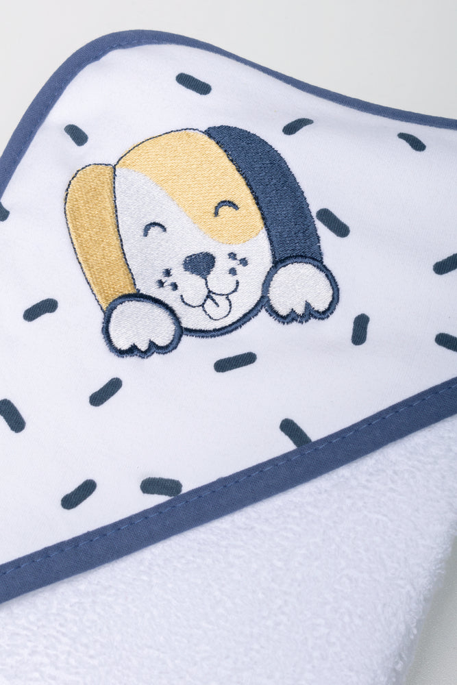 Dog Hooded Towel White