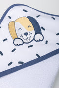 Dog Hooded Towel White (1)