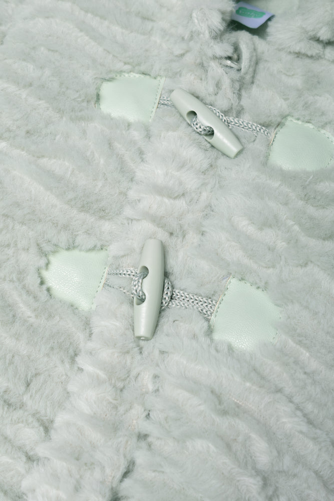 Fur Babygrow With Toggles Green