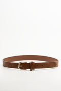 Cross Strap Loop Belt Natural