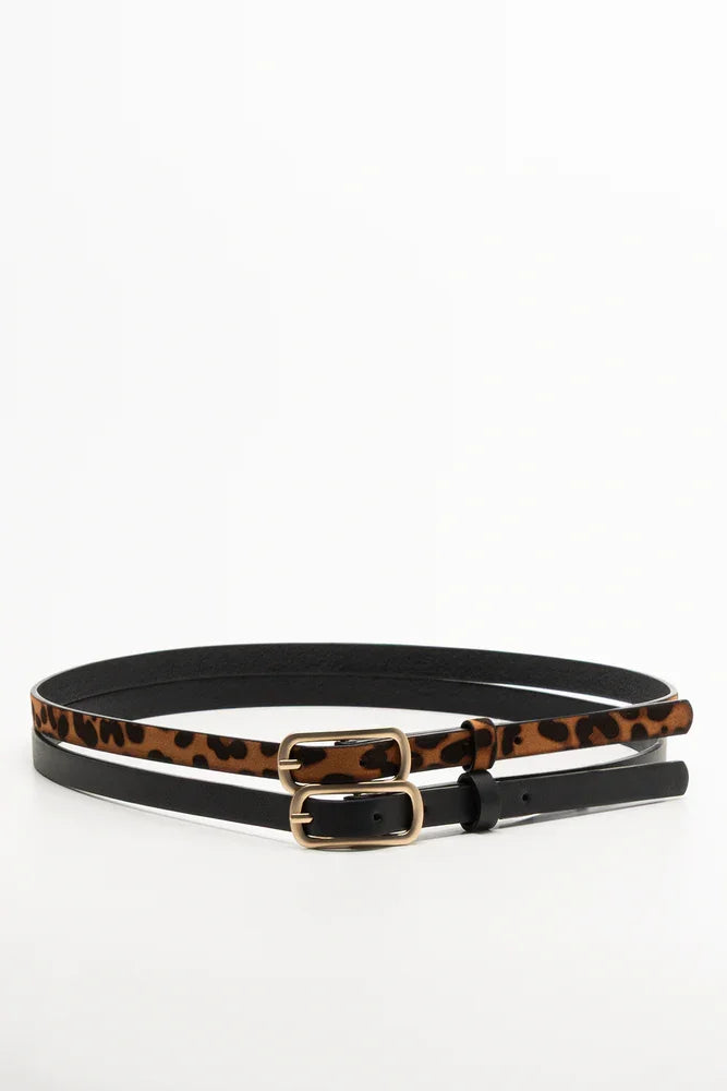 2 Pack Belts Brown And Black