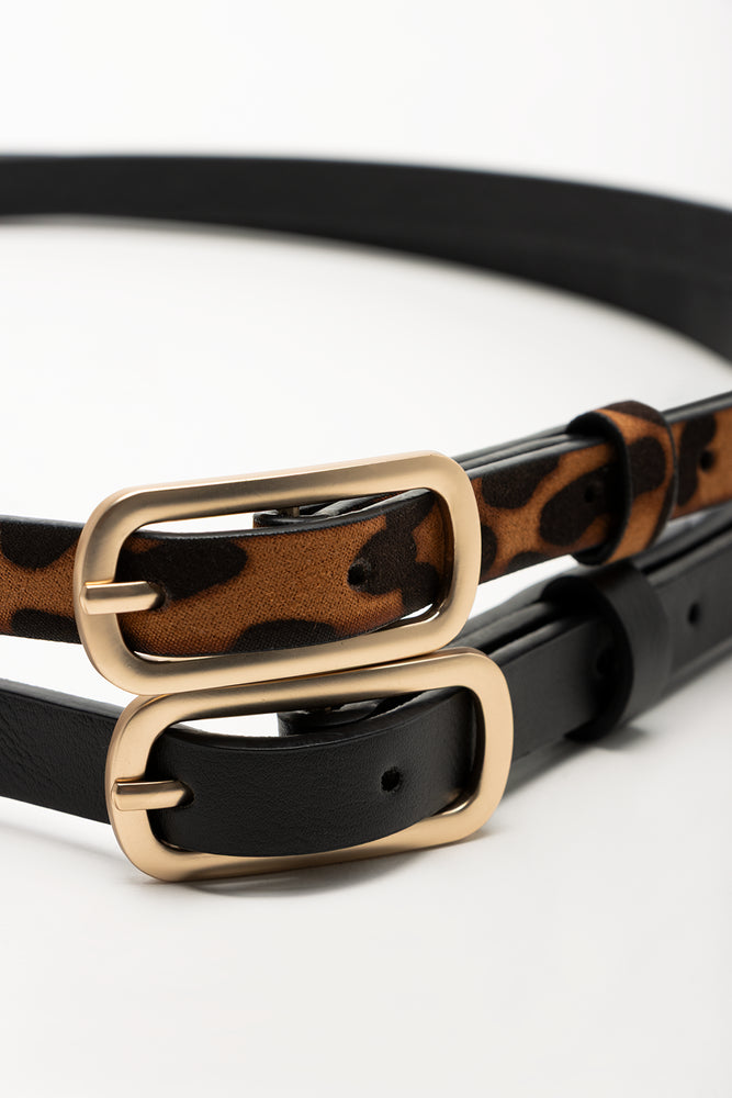 2 Pack Belts Brown And Black (3)
