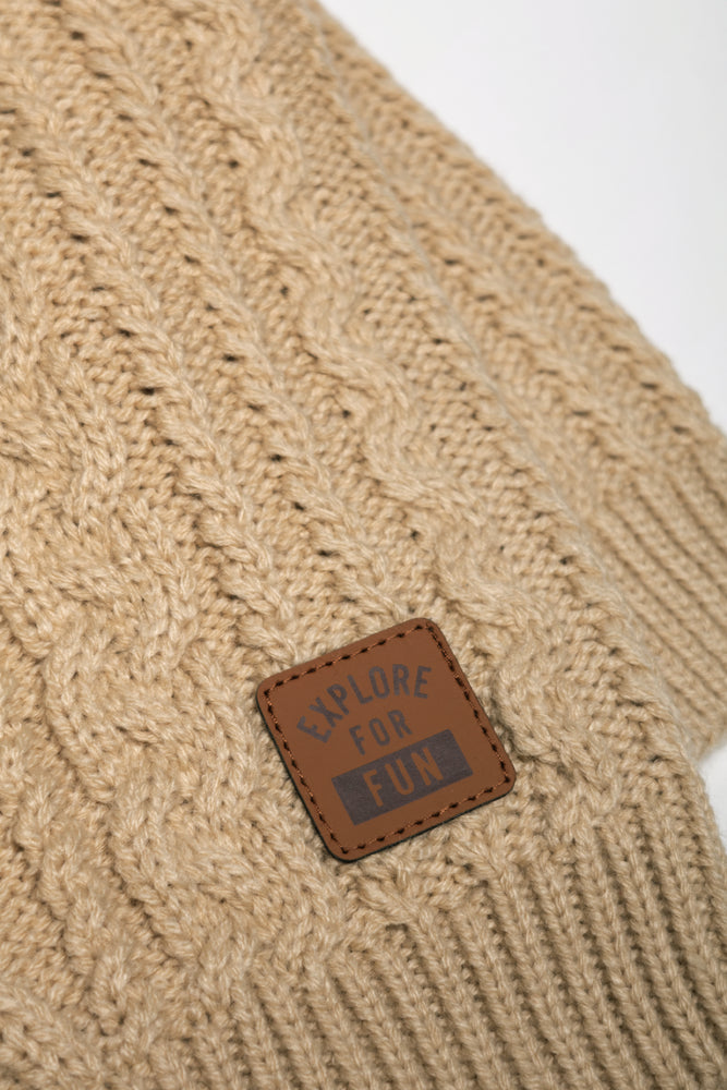 Cable Knit Jersey Natural (1)