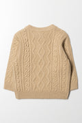 Cable Knit Jersey Natural (2)