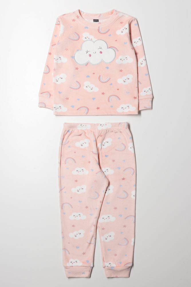 Cloud Pyjamas Set Pink