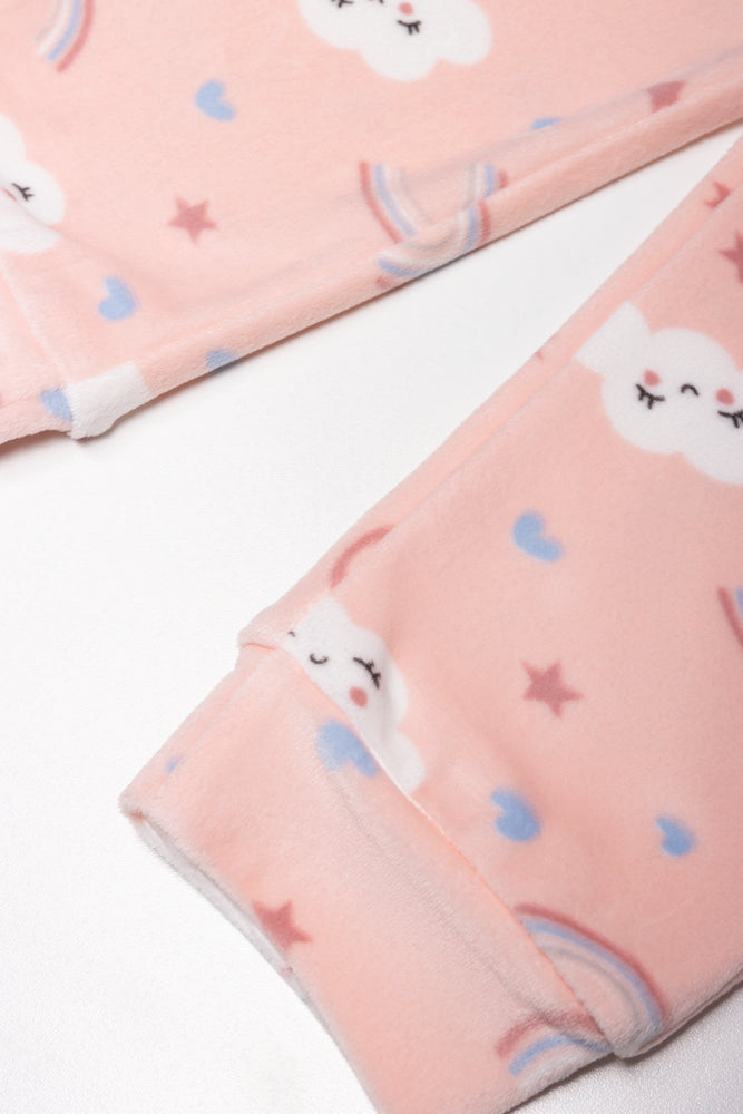 Cloud Pyjamas Set Pink (2)