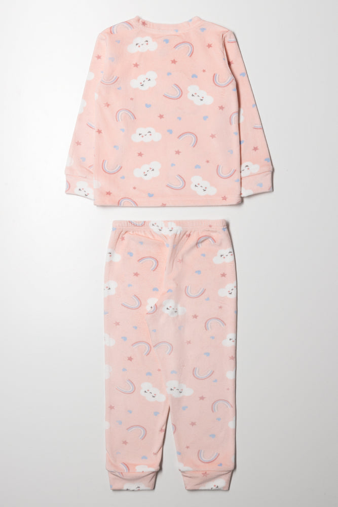 Cloud Pyjamas Set Pink (3)