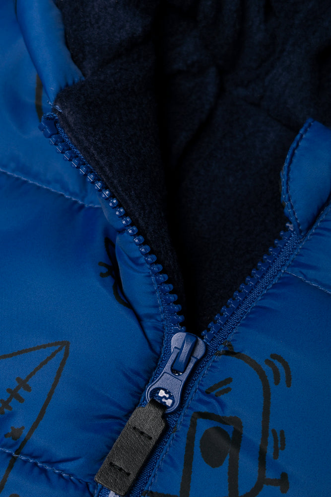 Transport Quilted Puffer Jacket Blue