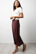 Satin Skirt Burgundy (2)