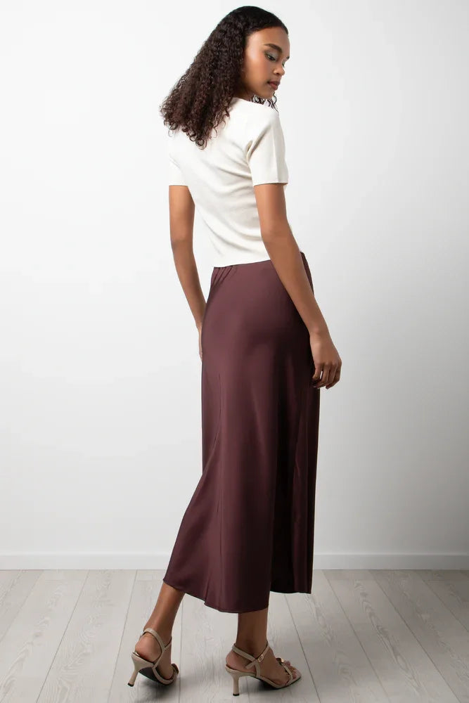 Satin Skirt Burgundy (3)
