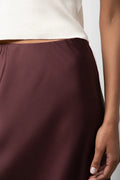 Satin Skirt Burgundy (4)