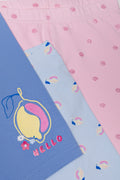 3 Pack Cycle Shorts Blue And Pink (1)