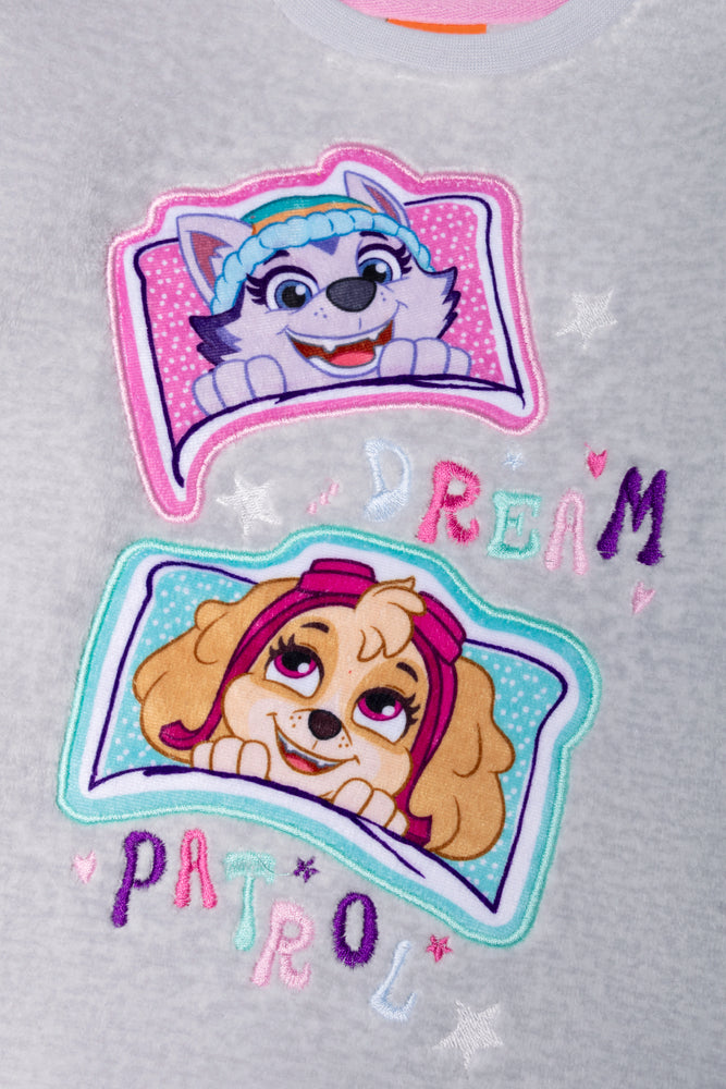 Paw Patrol Fleece Pyjamas Pink And Grey