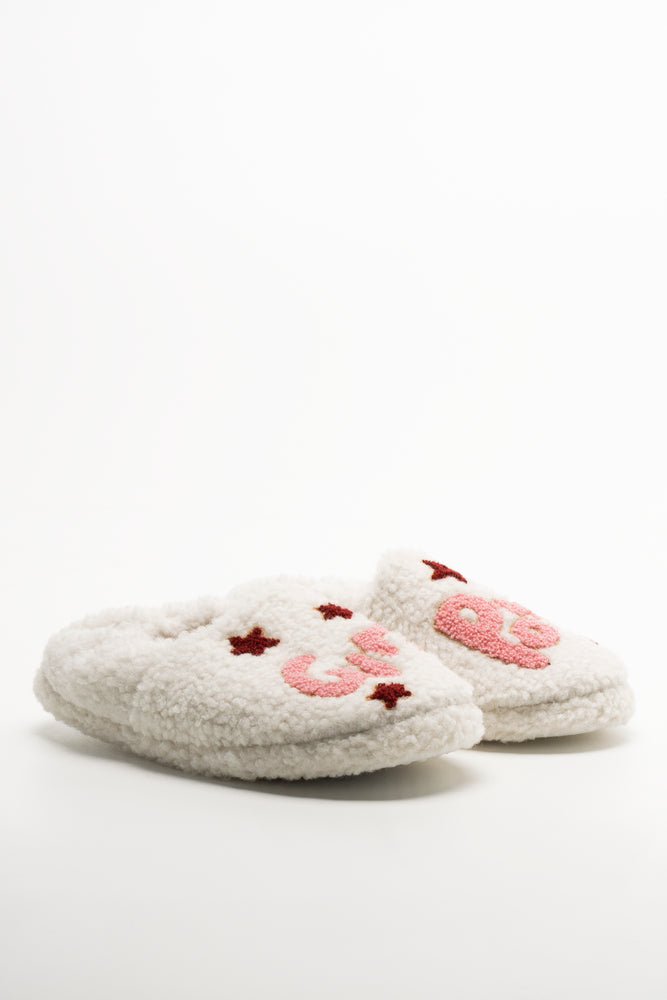 Girl Power Slippers Cream