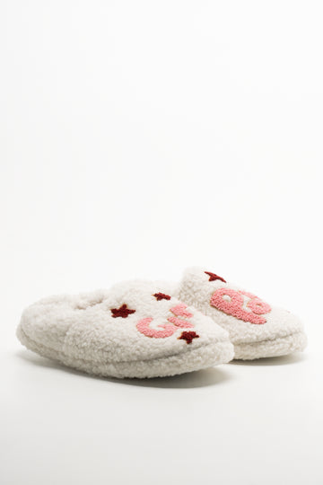 Girl Power Slippers Cream