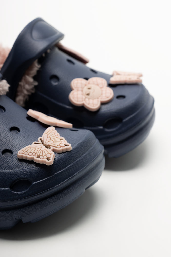 Butterfly Clogs Navy (2)