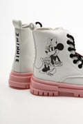 Minnie Mouse Lace Up Boots White (3)