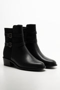 Double Buckle Boots Black