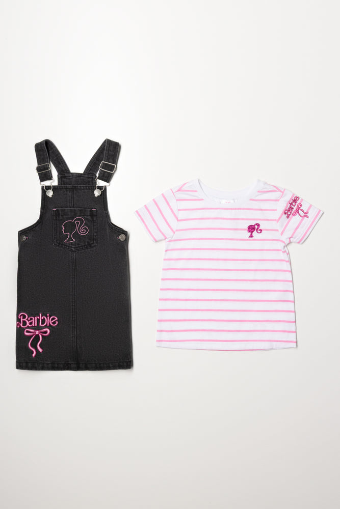 Barbie Denim Pinafore Black (4)