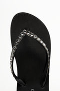 Diamante Flip Flops Black (4)
