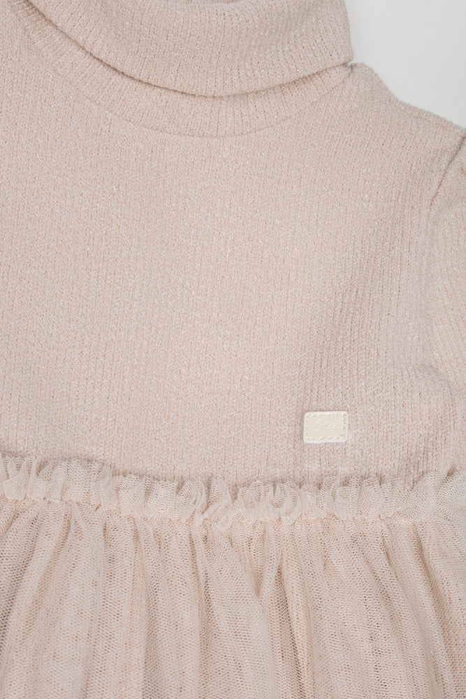 Turtleneck Dress Natural